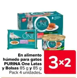 Carrefour PURINA ONE En alimento húmedo para gatos oferta