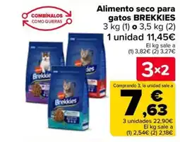 Carrefour BREKKIES Alimento seco para gatos oferta