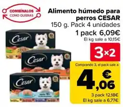 Carrefour CESAR Alimento húmedo para perros oferta