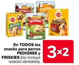 Carrefour PEDIGREE Y FRISKIES En todos los snacks para perros oferta