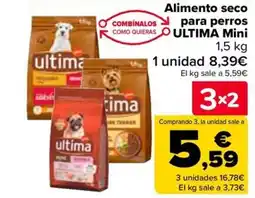 Carrefour ULTIMA Alimento seco para perros Mini oferta