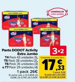 Carrefour DODOT Pants Activity Extra Jumbo oferta