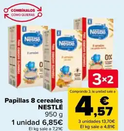 Carrefour NESTLÉ Papillas 8 cereales oferta