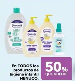 Carrefour NENUCO En todos los productos de higiene infantil oferta