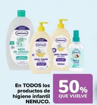 Carrefour NENUCO En todos los productos de higiene infantil oferta