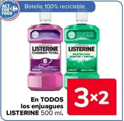 Carrefour LISTERINE En todos los enjuagues oferta