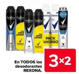 Carrefour REXONA En todos los desodorantes oferta