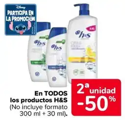 Carrefour H&S En todos los productos oferta
