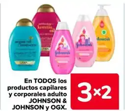 Carrefour JOHNSON y OGX En todos los productos capilares y corporales adulto oferta