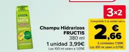 Carrefour FRUCTIS Champu Hidrarizos oferta