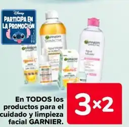 Carrefour GARNIER En todos los productos para el cuidado y limpieza facial oferta