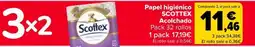 Carrefour SCOTTEX Papel higiénico Acolchado Pack 32 rollos oferta