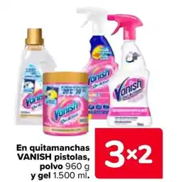 Carrefour VANISH En quitamanchas pistolas, polvo y gel oferta