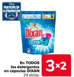 Carrefour DIXAN En todos los detergentes en cápsulas oferta