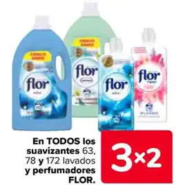 Carrefour FLOR En todos los suavizantes 63, 78 y 172 lavados y perfumadores oferta