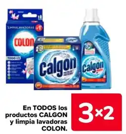 Carrefour COLON En todos los productos calgon y limpia lavadoras oferta
