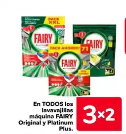 Carrefour FAIRY En todos los lavavajillas máquina original y platinum oferta