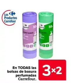 Carrefour En todas las bolsas de basura perfumadas carrefour. oferta