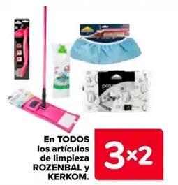 Carrefour ROZENBAL y KERKOM En todos los artículos de limpieza oferta