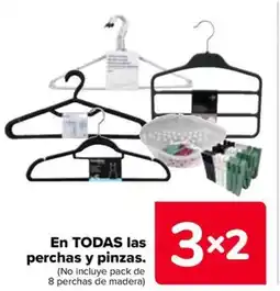 Carrefour En todas las perchas y pinzas oferta