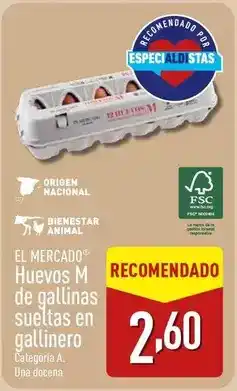 ALDI Origen - huevos m de gallinas sulitas en gallinero oferta