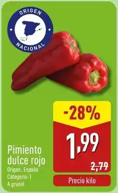 ALDI Origen - pimiento dulce rojo oferta