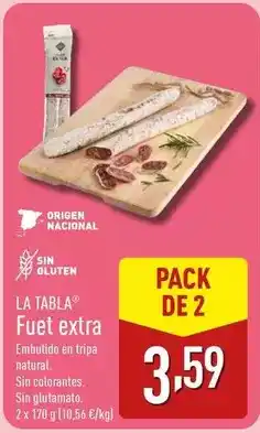 ALDI Origen - fuet extra oferta