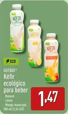 ALDI Gutbio - kefir ecologico para beber oferta