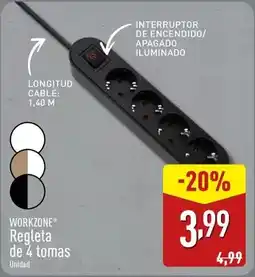 ALDI Regleta de 4 tomas oferta