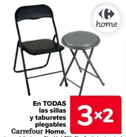 Carrefour En todas las sillas y taburetes plegables carrefour home. oferta