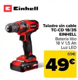 Carrefour EINHELL Taladro sin cable TC-CD 18/35 oferta