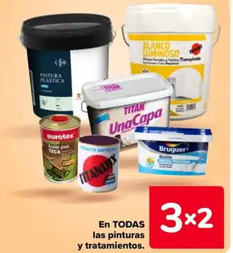 Carrefour En todas las pinturas y tratamientos. oferta