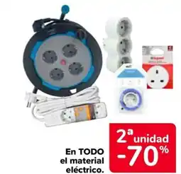 Carrefour En todo el material eléctrico. oferta