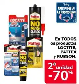 Carrefour LOCTITE, PATTEX y RUBSON En todos los productos oferta