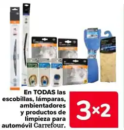 Carrefour En todas las escobillas, lámparas, ambientadores y productos de limpieza para automóvil carrefour. oferta