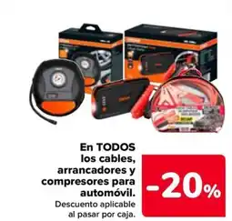 Carrefour En todos los cables, arrancadores y compresores para automóvil. oferta