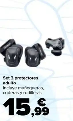 Carrefour Set 3 protectores adulto oferta