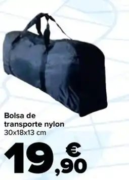 Carrefour Bolsa de transporte nylon 30x18x13 cm oferta