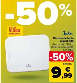 Carrefour JATA Báscula de baño digital 535 oferta