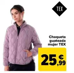Carrefour TEX Chaqueta guateada mujer oferta