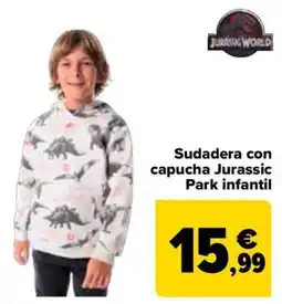 Carrefour Sudadera con capucha Jurassic Park infantil oferta