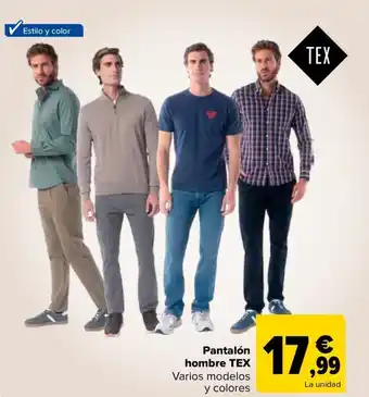 Carrefour TEX Pantalón hombre oferta