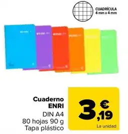 Carrefour ENRI Cuaderno oferta