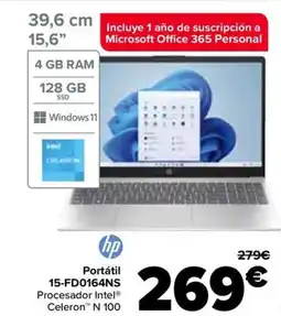 Carrefour HP Portátil 15-FD0164NS oferta