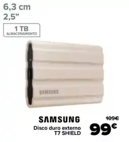 Carrefour SAMSUNG Disco duro externo T7 SHIELD oferta