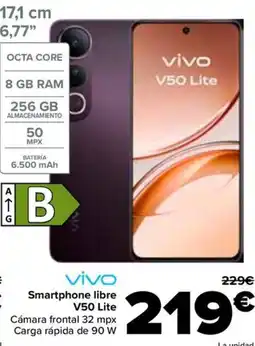 Carrefour VIVO Smartphone libre V50 Lite oferta