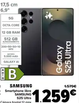 Carrefour SAMSUNG Smartphone libre S25 Ultra oferta