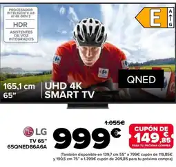 Carrefour LG TV 65" 65QNED86A6A oferta