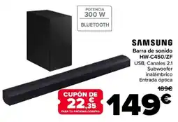 Carrefour SAMSUNG Barra de sonido HW-C450/ZF oferta
