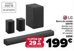 Carrefour LG Barra de sonido S40TR oferta